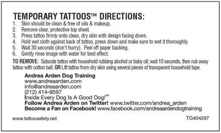 This is a great example of a temporary tattoo business card because it takes 